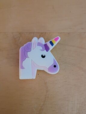 10 for $10 Jibbitz Croc Charms - Unicorn Face w/ Purple Hair - New Shoe Charm